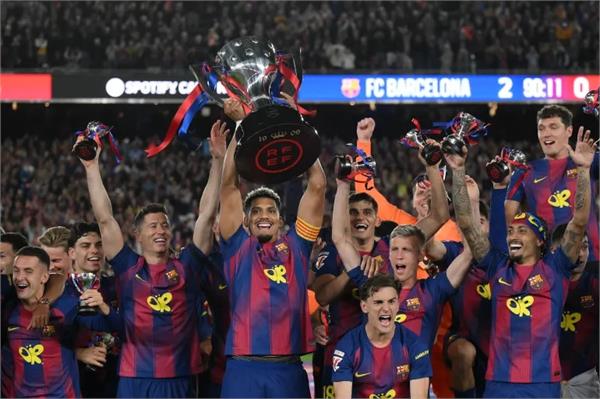 barcelona beats real madrid to retain spanish league title
