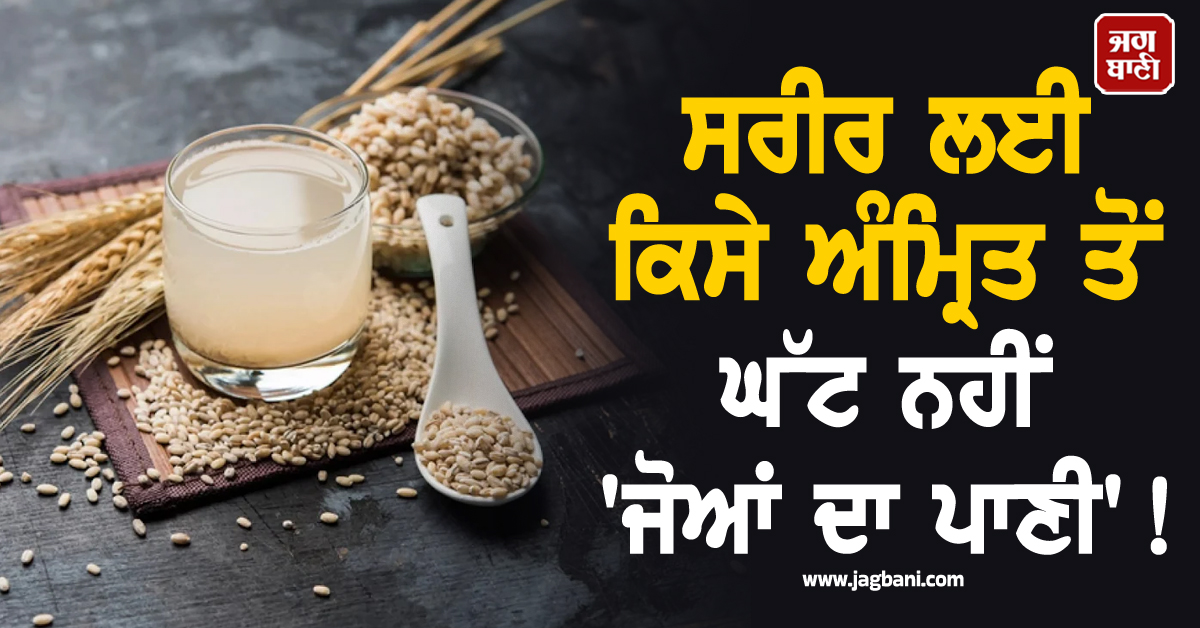 ਸਰੀਰ ਲਈ ਕਿਸੇ ਅੰਮ੍ਰਿਤ ਤੋਂ ਘੱਟ ਨਹੀਂ 'ਜੋਆਂ ਦਾ ਪਾਣੀ'! ਰੋਜ਼ ਸਵੇਰੇ ਪੀਣ ਨਾਲ ਦੂਰ ਹੋਣਗੀਆਂ ਇਹ ਗੰਭੀਰ ਬੀਮਾਰੀਆਂ