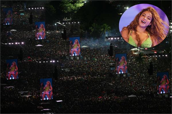 two million viewers watched shakira  s free mega concert in brazil