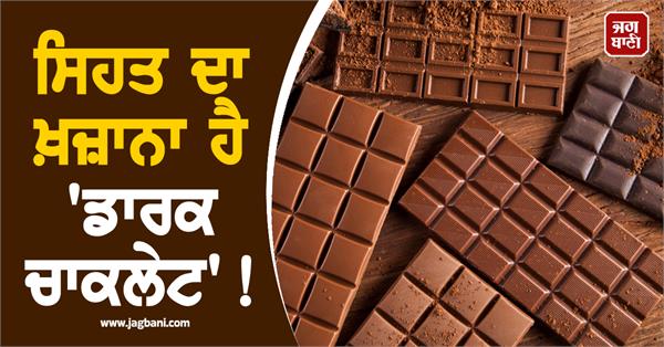 dark chocolate is a treasure of health
