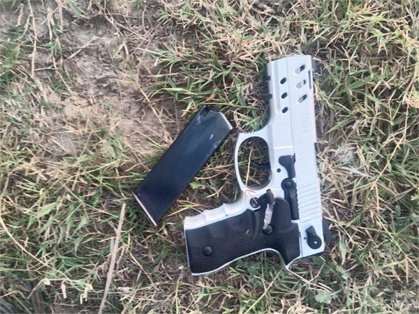 a drone and a foreign pistol were recovered near the border 