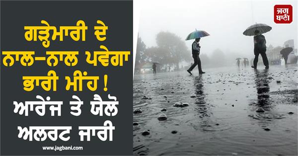 imd rain alert orange yellow alerts