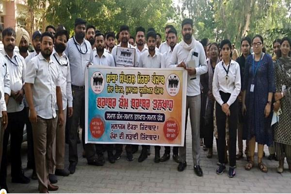 sewa kendra employees begin indefinite strike