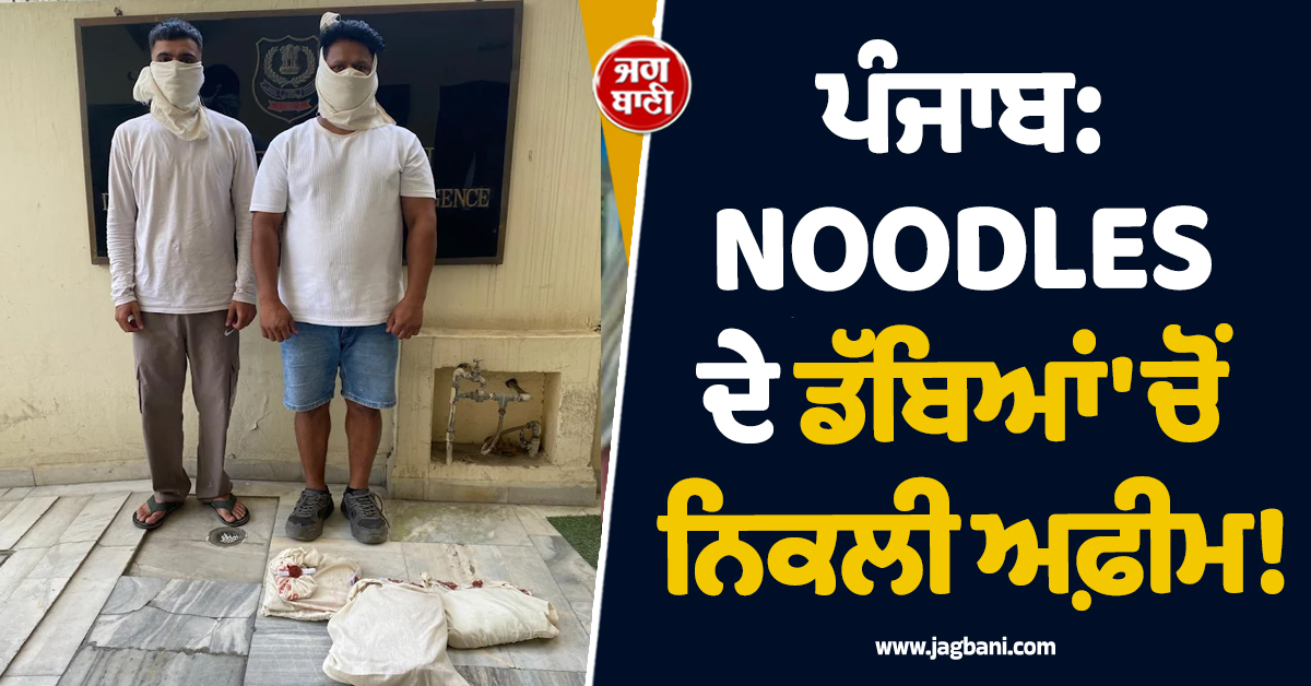 ਪੰਜਾਬ: NOODLES ਦੇ ਡੱਬਿਆਂ ''ਚੋਂ ਨਿਕਲੀ ਅਫ਼ੀਮ! ਹੋਸ਼ ਉਡਾ ਦੇਵੇਗੀ ਪੂਰੀ ਖ਼ਬਰ