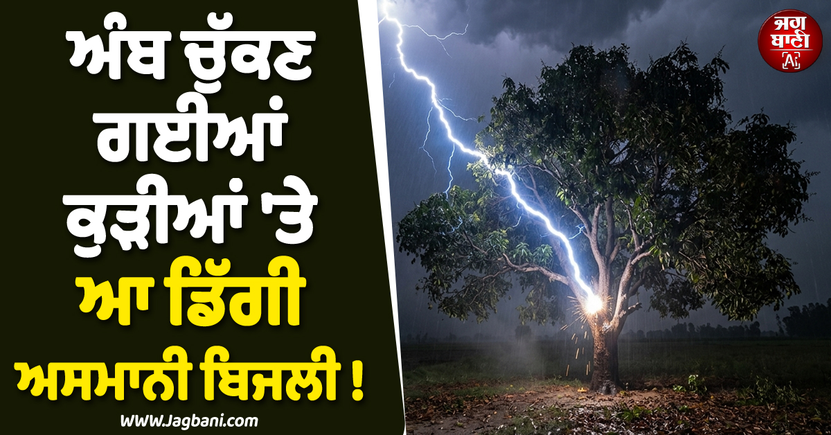 ਅੰਬ ਚੁੱਕਣ ਗਈਆਂ ਕੁੜੀਆਂ ''ਤੇ ਆ ਡਿੱਗੀ ਅਸਮਾਨੀ ਬਿਜਲੀ ! ਦੋਵਾਂ ਦੀ ਹੋਈ ਦਰਦਨਾਕ ਮੌਤ
