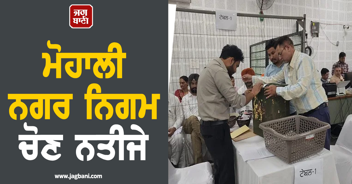 ਮੋਹਾਲੀ ਨਗਰ ਨਿਗਮ ਚੋਣ ਨਤੀਜੇ : ਹੁਣ ਤੱਕ 11 ਵਾਰਡਾਂ ਦੇ ਨਤੀਜਿਆਂ ਦਾ ਐਲਾਨ