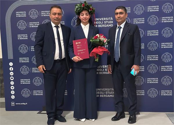 punjab s daughter harleen kaur shines in italy