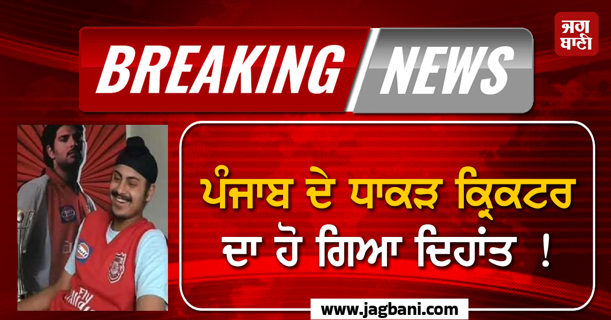 ਪੰਜਾਬ ਦੇ ਧਾਕੜ ਕ੍ਰਿਕਟਰ ਦਾ ਹੋ ਗਿਆ ਦਿਹਾਂਤ ! IPL 'ਚ ਵੀ ਕਿੰਗਜ਼ ਇਲੈਵਨ ਪੰਜਾਬ ਦਾ ਰਹਿ ਚੁੱਕੈ ਹਿੱਸਾ