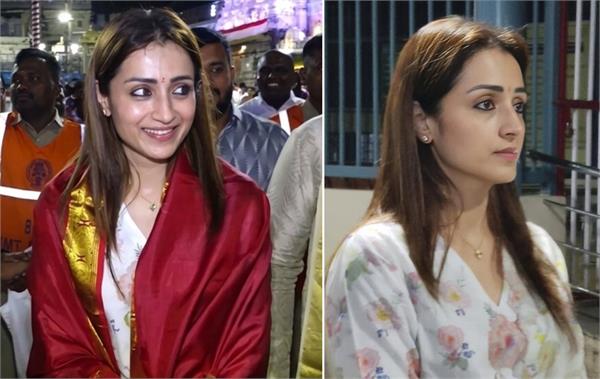 trisha krishnan seeks blessings at tirumala venkateswara temple