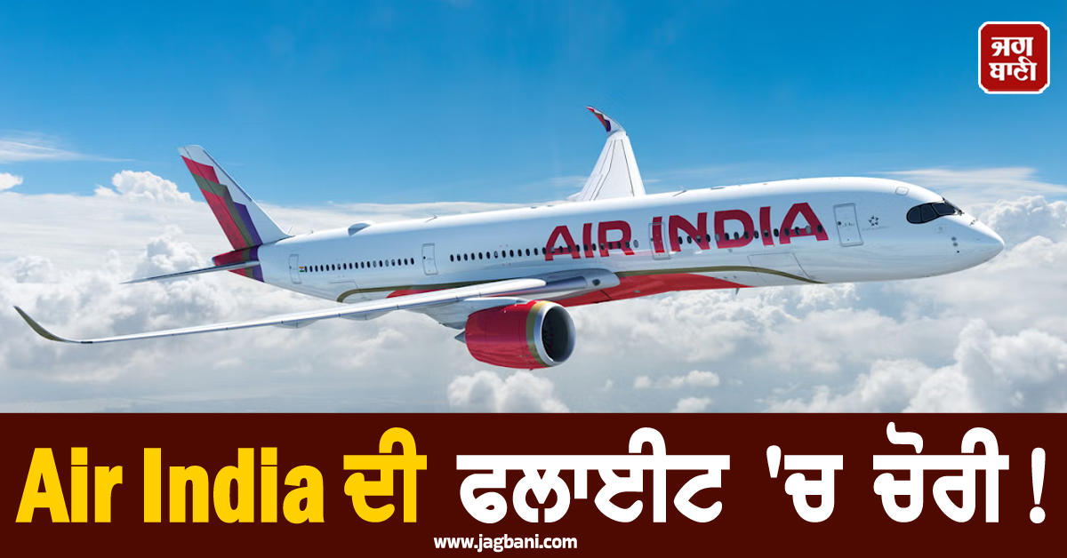 Air India ਦੀ ਫਲਾਈਟ ''ਚ ਚੋਰੀ! ਯਾਤਰੀ ਦਾ ਖੁੱਲ੍ਹਾ ਮਿਲਿਆ ਬੈਗ, ਮਹਿੰਗੀ ਘੜੀ ਤੇ ਪਰਫਿਊਮ ਗ਼ਾਇਬ