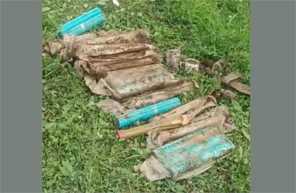 jammu kashmir  terrorist hideout  ammunition  recovered