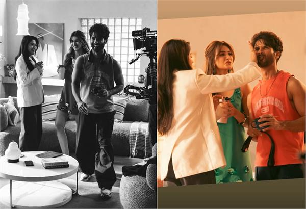 shahid kapoor shares bts photos from the sets of  cocktail 2 