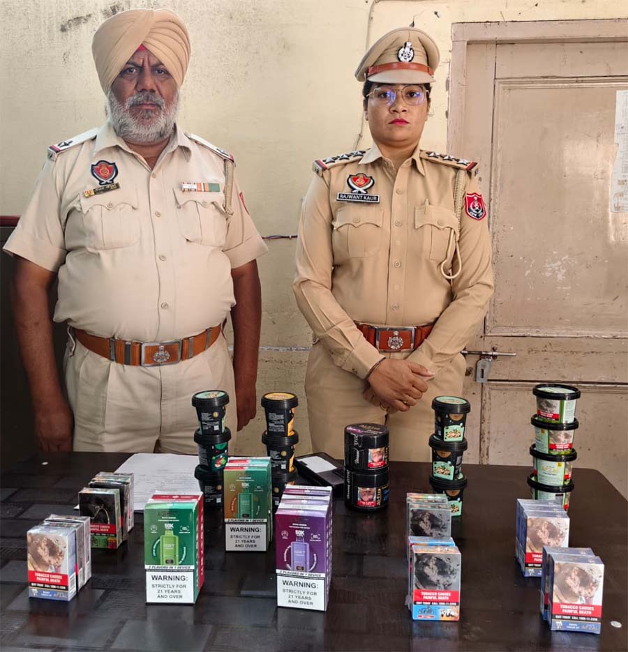 ਬਿਨਾਂ ਲਾਇਸੈਂਸ ਦੇ ਹੁੱਕਾਬਾਰ ਦਾ ਸਾਮਾਨ ਵੇਚਣ ਵਾਲਾ ਇਕ ਵਿਅਕਤੀ ਗ੍ਰਿਫ਼ਤਾਰ