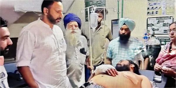 attack on fire brigade employee with sharp weapons
