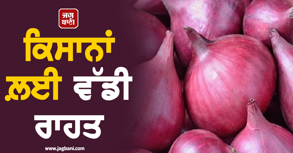 ਪਿਆਜ਼ ਕਿਸਾਨਾਂ ਲਈ ਵੱਡੀ ਰਾਹਤ, ਕੇਂਦਰ ਸਰਕਾਰ ਨੇ ਤੈਅ ਕੀਤਾ ਖਰੀਦ ਮੁੱਲ