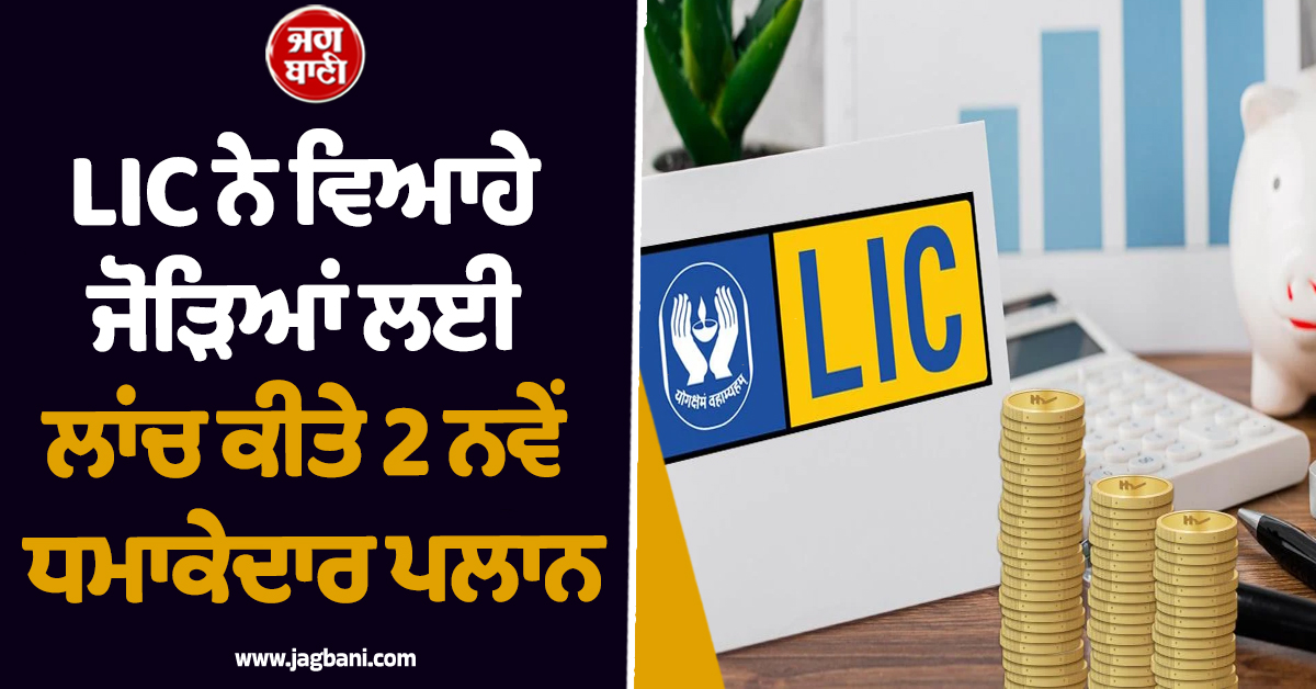 LIC ਵੱਲੋਂ ਵਿਆਹੇ ਜੋੜਿਆਂ ਲਈ 2 ਨਵੇਂ ਧਮਾਕੇਦਾਰ ਪਲਾਨ ਲਾਂਚ, ਦੋਵਾਂ ਨੂੰ ਮਿਲੇਗਾ ਇਕੱਠਾ ਲਾਈਫ ਕਵਰ