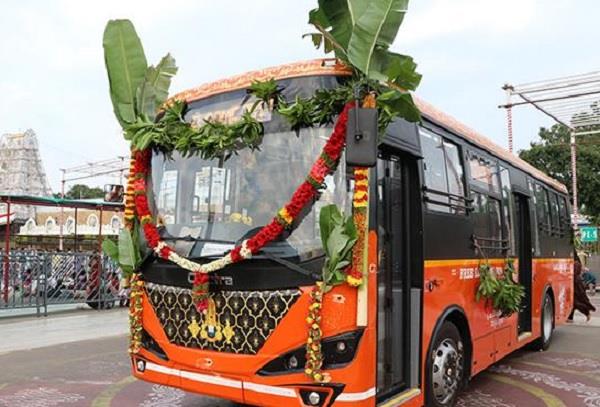 chennai  company  tirumala  ttd  electric bus