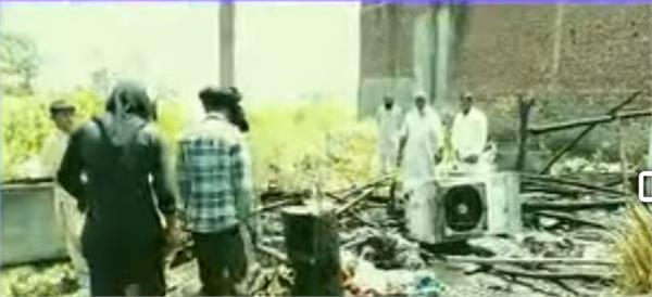 fire breaks out at gujjar camp near gurdaspur