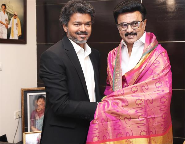 vijay meets stalin