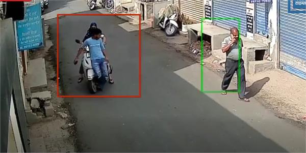 girl riding activa  terrible accident  cctv video