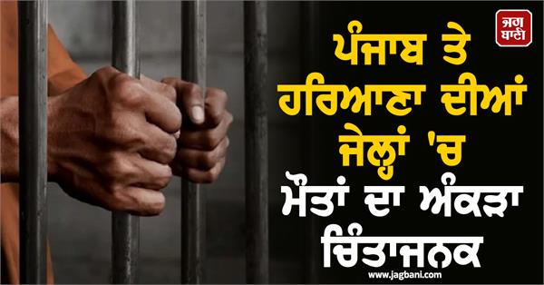 death figures in punjab and haryana jails are alarming