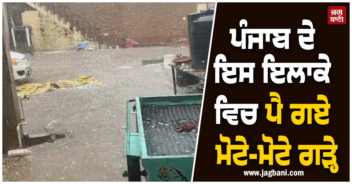 ਪੰਜਾਬ ਦੇ ਇਸ ਇਲਾਕੇ ਵਿਚ ਪੈ ਗਏ ਮੋਟੇ-ਮੋਟੇ ਗੜ੍ਹੇ, ਵੀਡੀਓ ਦੇਖ ਨਹੀਂ ਆਵੇਗਾ ਯਕੀਨ