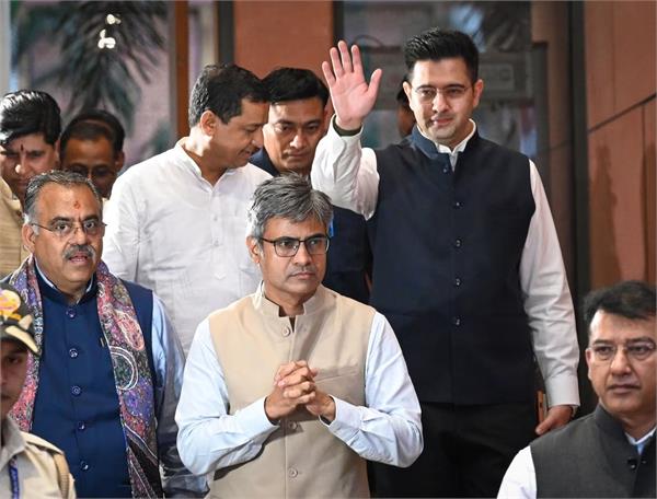 4 mps including raghav chadha to the president