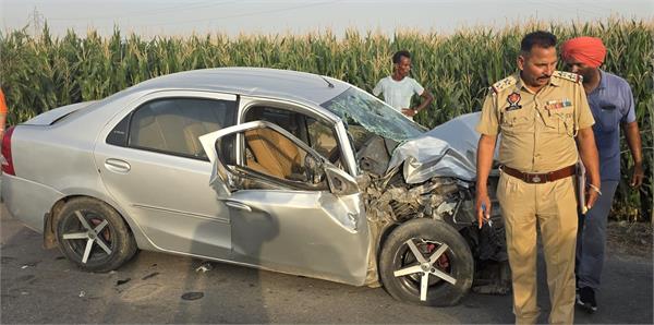 woman in car dies in road accident  driver injured