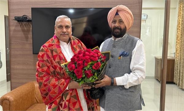 punjab bjp president kewal singh dhillon meets national vice president