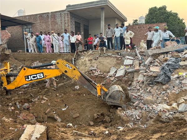 wall collapsed during pipeline laying