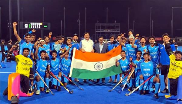 india beats japan to become champions in u 18 men  s hockey asia cup