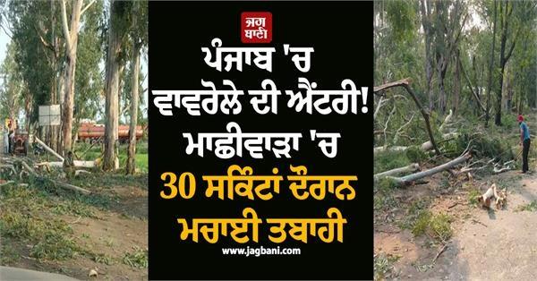 30 second whirlwind wreaks havoc in machhiwara