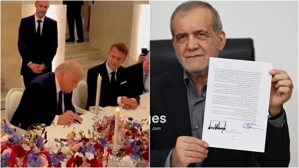 trump and pezeshkian signed a peace agreement