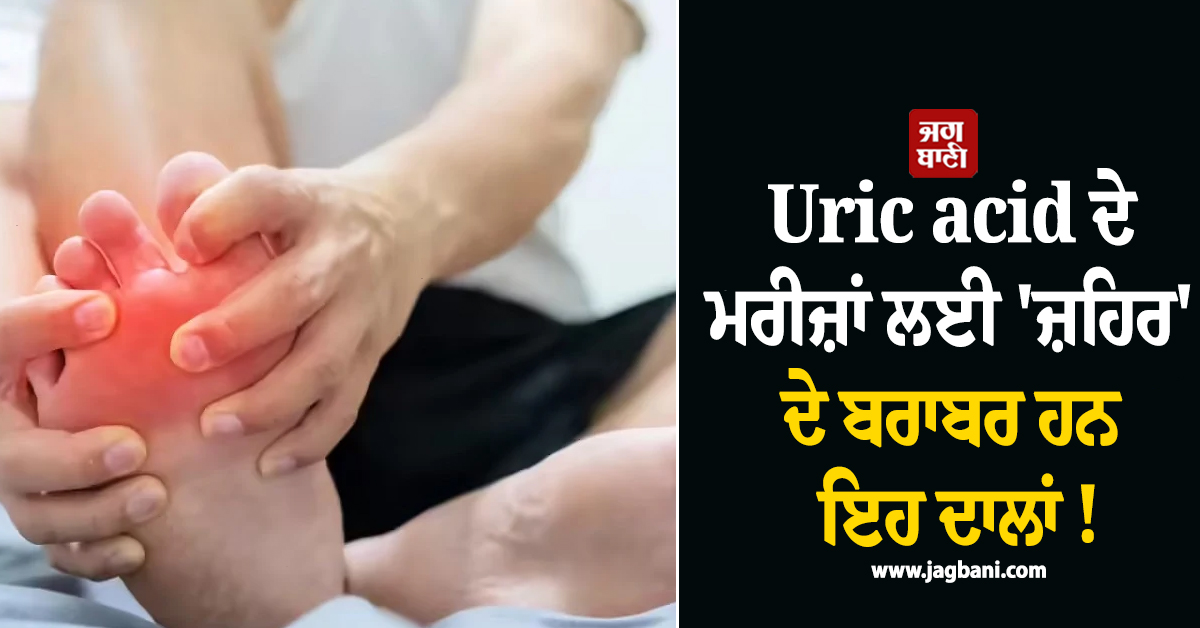 Uric acid ਦੇ ਮਰੀਜ਼ਾਂ ਲਈ 'ਜ਼ਹਿਰ' ਦੇ ਬਰਾਬਰ ਹਨ ਇਹ ਦਾਲਾਂ ! ਸਿਹਤ ਨੂੰ ਹੋ ਸਕਦੇ ਨੇ ਗੰਭੀਰ ਨੁਕਸਾਨ