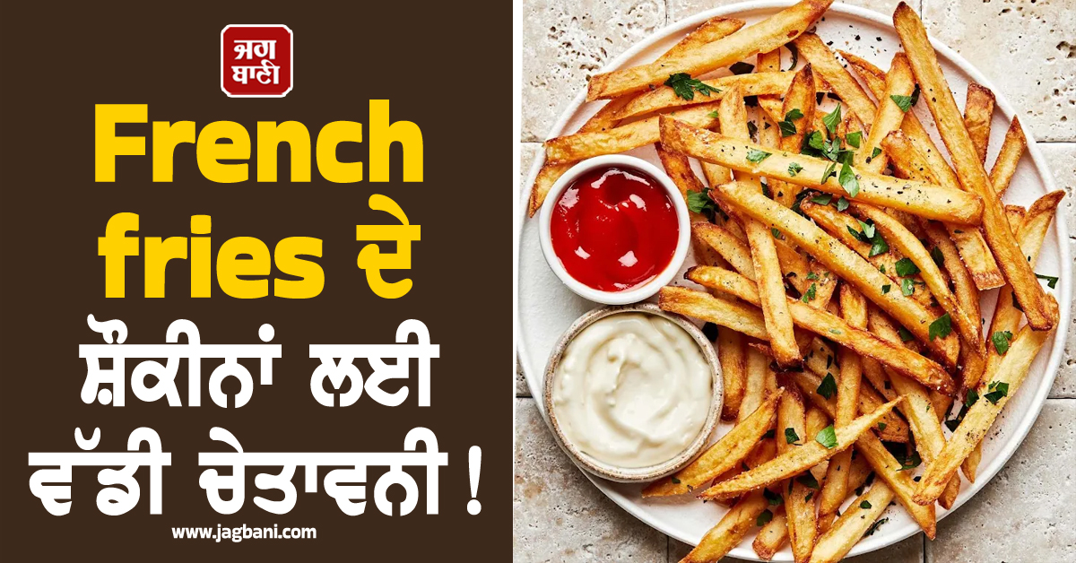 French fries ਦੇ ਸ਼ੌਕੀਨਾਂ ਲਈ ਵੱਡੀ ਚੇਤਾਵਨੀ! ਖੋਜ 'ਚ ਹੋਇਆ ਹੈਰਾਨੀਜਨਕ ਖ਼ੁਲਾਸਾ
