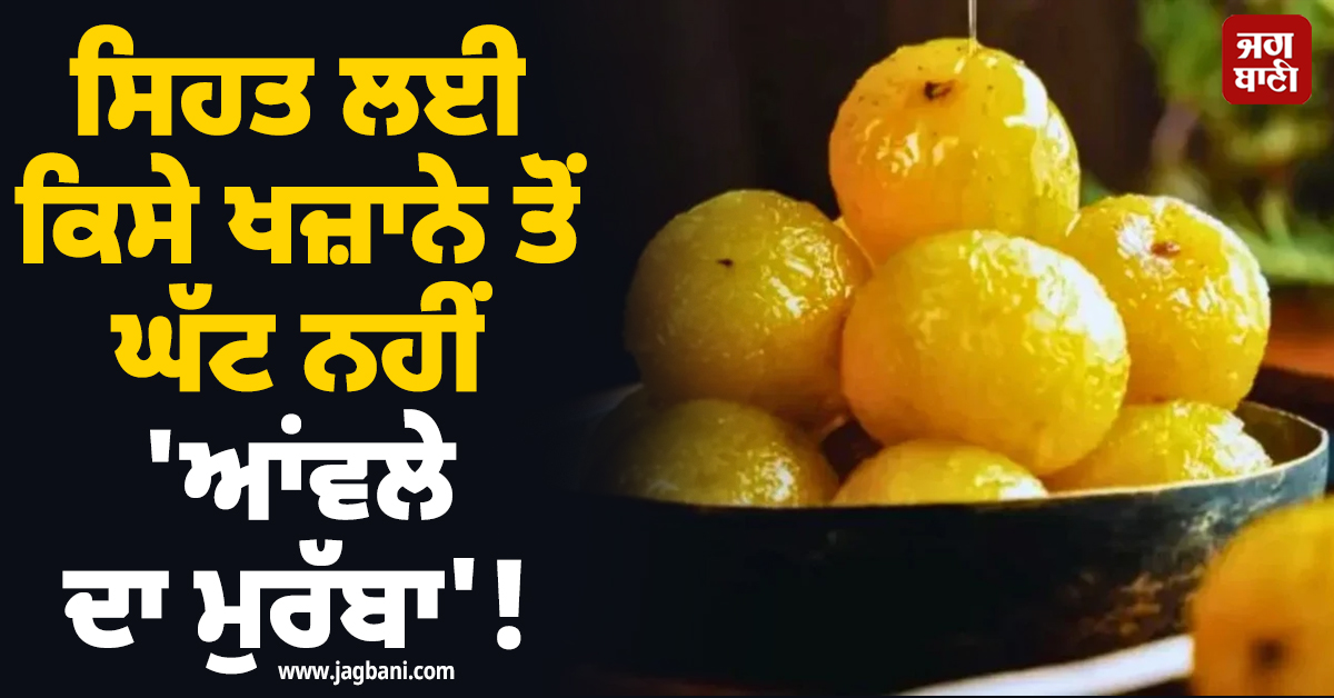 ਸਿਹਤ ਲਈ ਕਿਸੇ ਖਜ਼ਾਨੇ ਤੋਂ ਘੱਟ ਨਹੀਂ 'ਆਂਵਲੇ ਦਾ ਮੁਰੱਬਾ'! ਫ਼ਾਇਦੇ ਜਾਣ ਰਹਿ ਜਾਓਗੇ ਹੈਰਾਨ