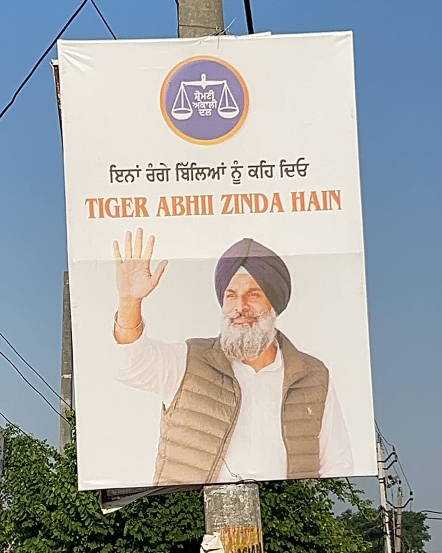 ਮਜੀਠਾ ਵਿਖੇ ਬਿਕਰਮ ਮਜੀਠੀਆ ਦੇ ਹੱਕ 'ਚ ਲੱਗੇ ਹੋਰਡਿੰਗ