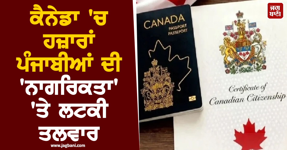 ਕੈਨੇਡਾ 'ਚ ਹਜ਼ਾਰਾਂ ਪੰਜਾਬੀਆਂ ਦੀ 'ਨਾਗਰਿਕਤਾ' 'ਤੇ ਲਟਕੀ ਤਲਵਾਰ, ਸਰਕਾਰ ਨੇ ਚੁੱਕਿਆ ਸਖ਼ਤ ਕਦਮ