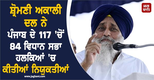 shiromani akali dal appointments
