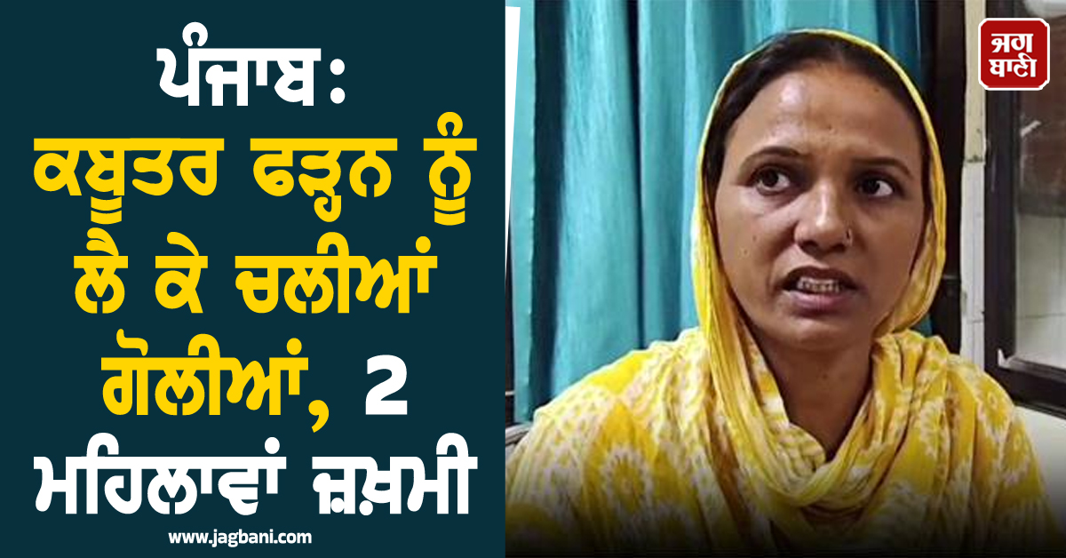 ਪੰਜਾਬ: ਕਬੂਤਰ ਫੜ੍ਹਨ ਨੂੰ ਲੈ ਕੇ ਚਲੀਆਂ ਗੋਲੀਆਂ, 2 ਮਹਿਲਾਵਾਂ ਜ਼ਖ਼ਮੀ