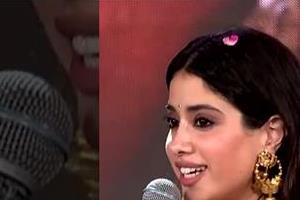 janhvi kapoor wins fans   hearts with telugu speech at   peddi   pre release event