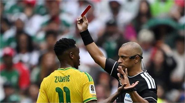 new red card record set in the very first match of the world cup