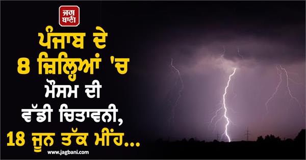 big weather warning in 8 districts of punjab