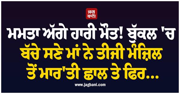 delhi fire  mother children third floor jump