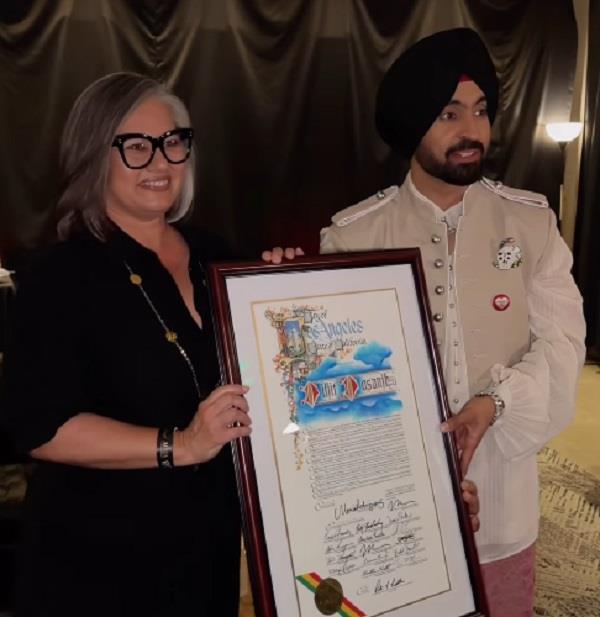 los angeles declares january 6th as   diljit dosanjh day  