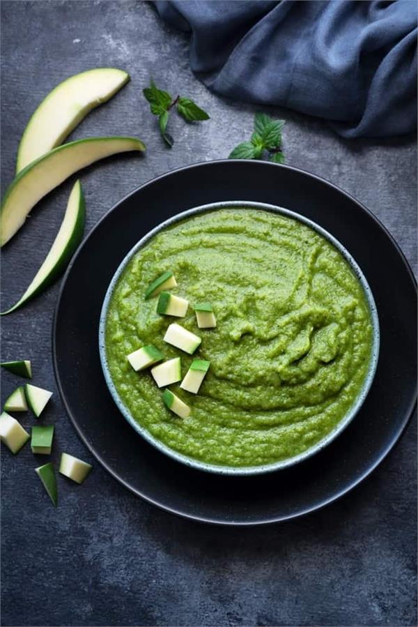 how to make raw mango chutney