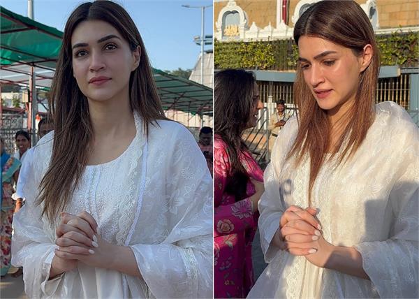 kriti sanon seeks blessings at tirumala temple ahead of  cocktail 2   release