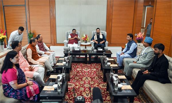 bjp president  nitin nabin  meeting  nepal  delegation