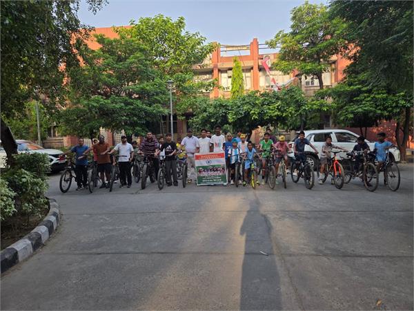cycle rally organized in ferozepur division under fit india campaign