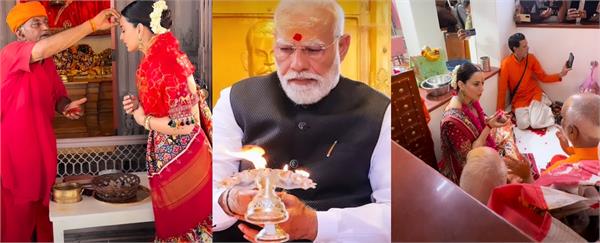 kangana ranaut offers prayers as pm modi  s marks historic tenure